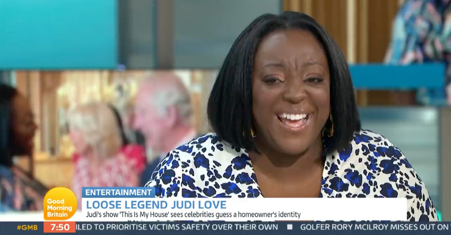 Judi Love laughing on GMB today