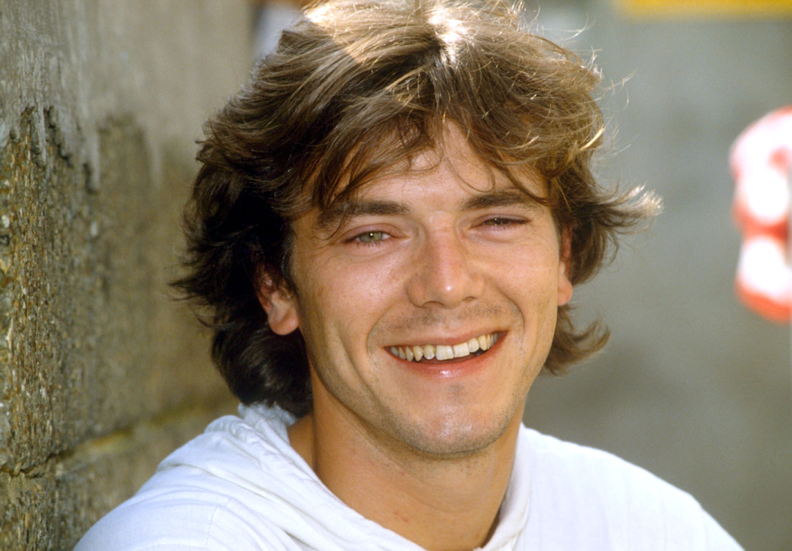 Simon O'Brien smiling in the 1980s