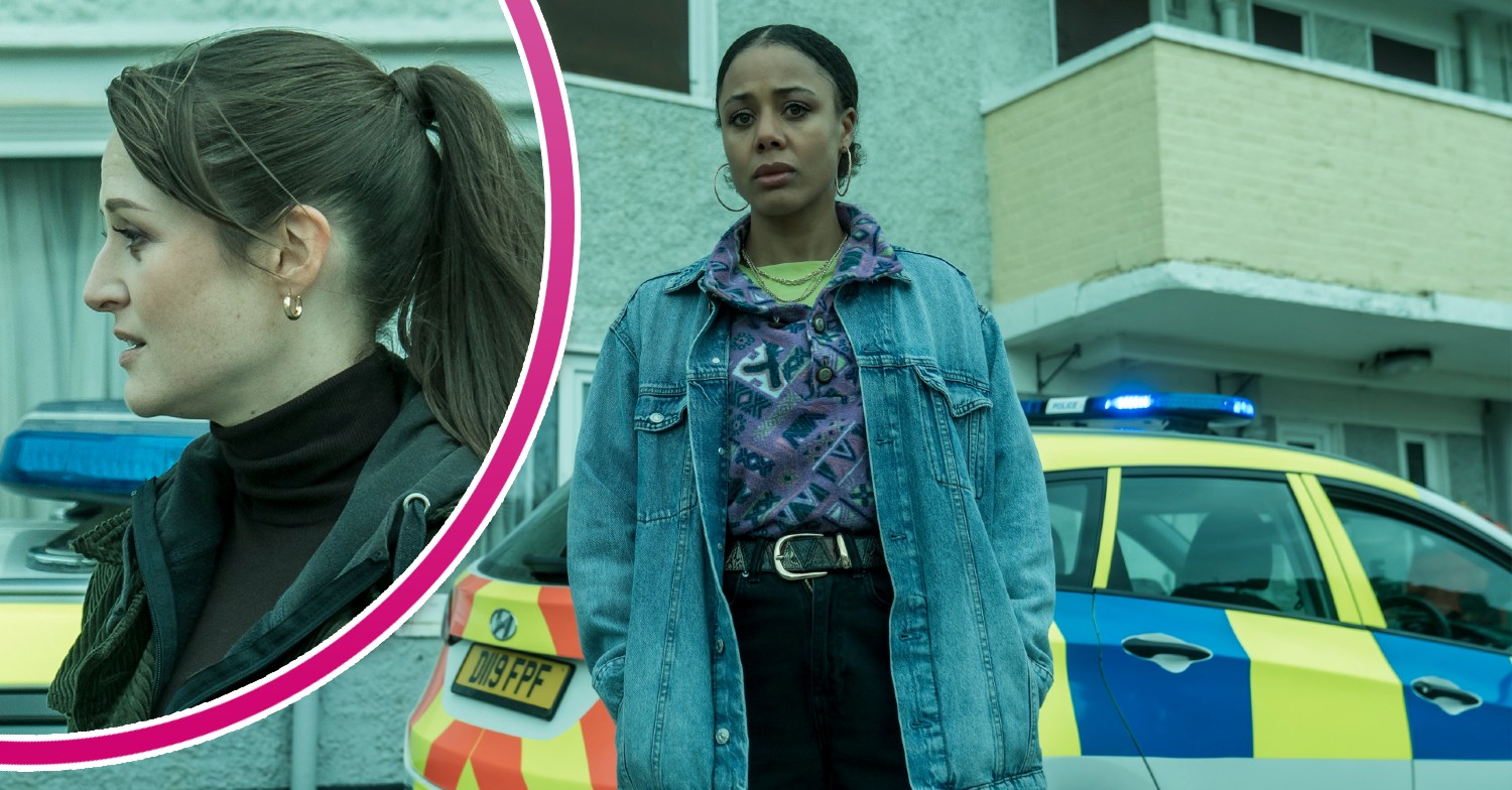 Nina Toussaint-White standing in front of a police car on Witness Number 3