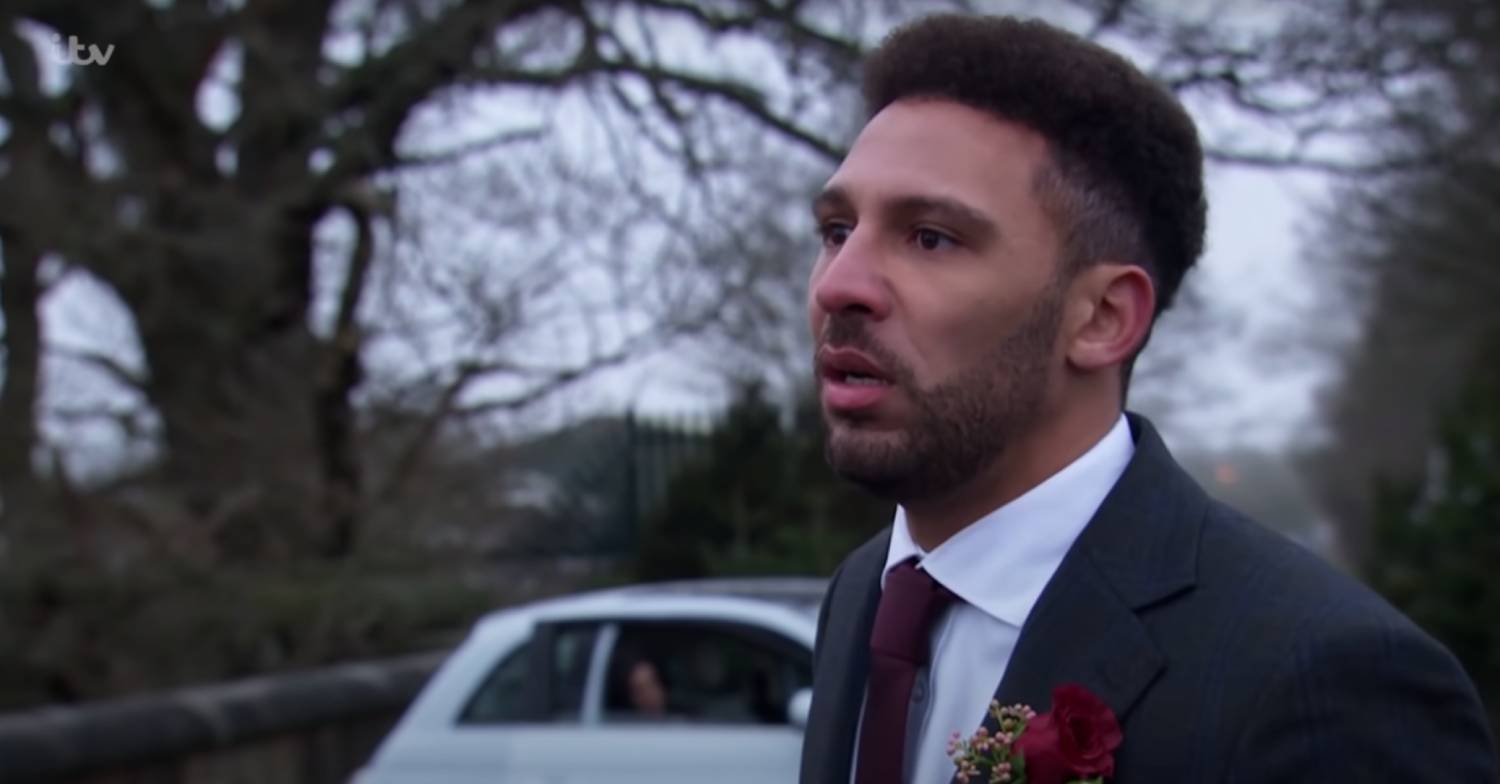 Jay Kontzle as Billy Fletcher in Emmerdale looking confused