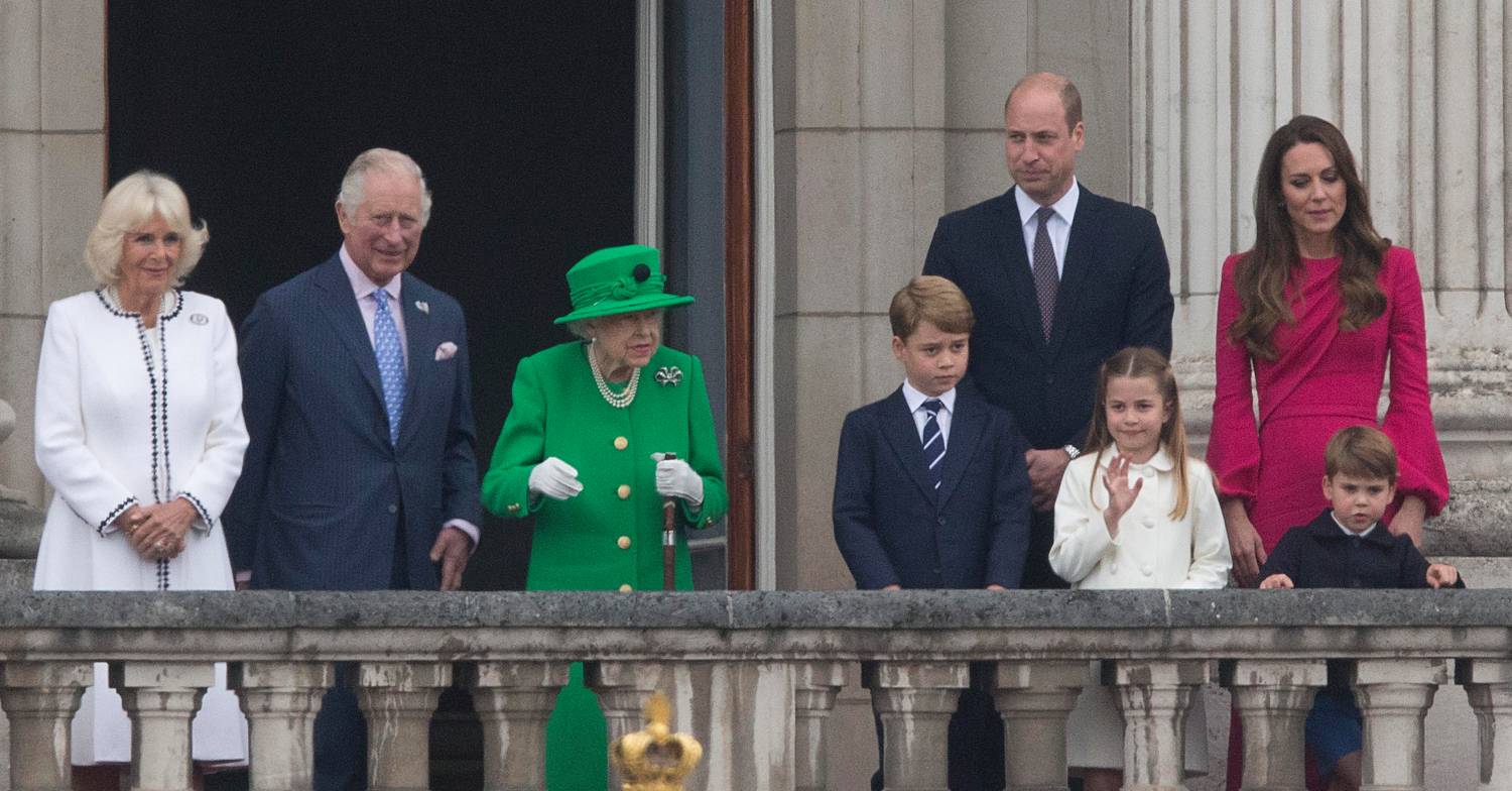 Prince George appears alongside the Queen during the Platinum Jubilee