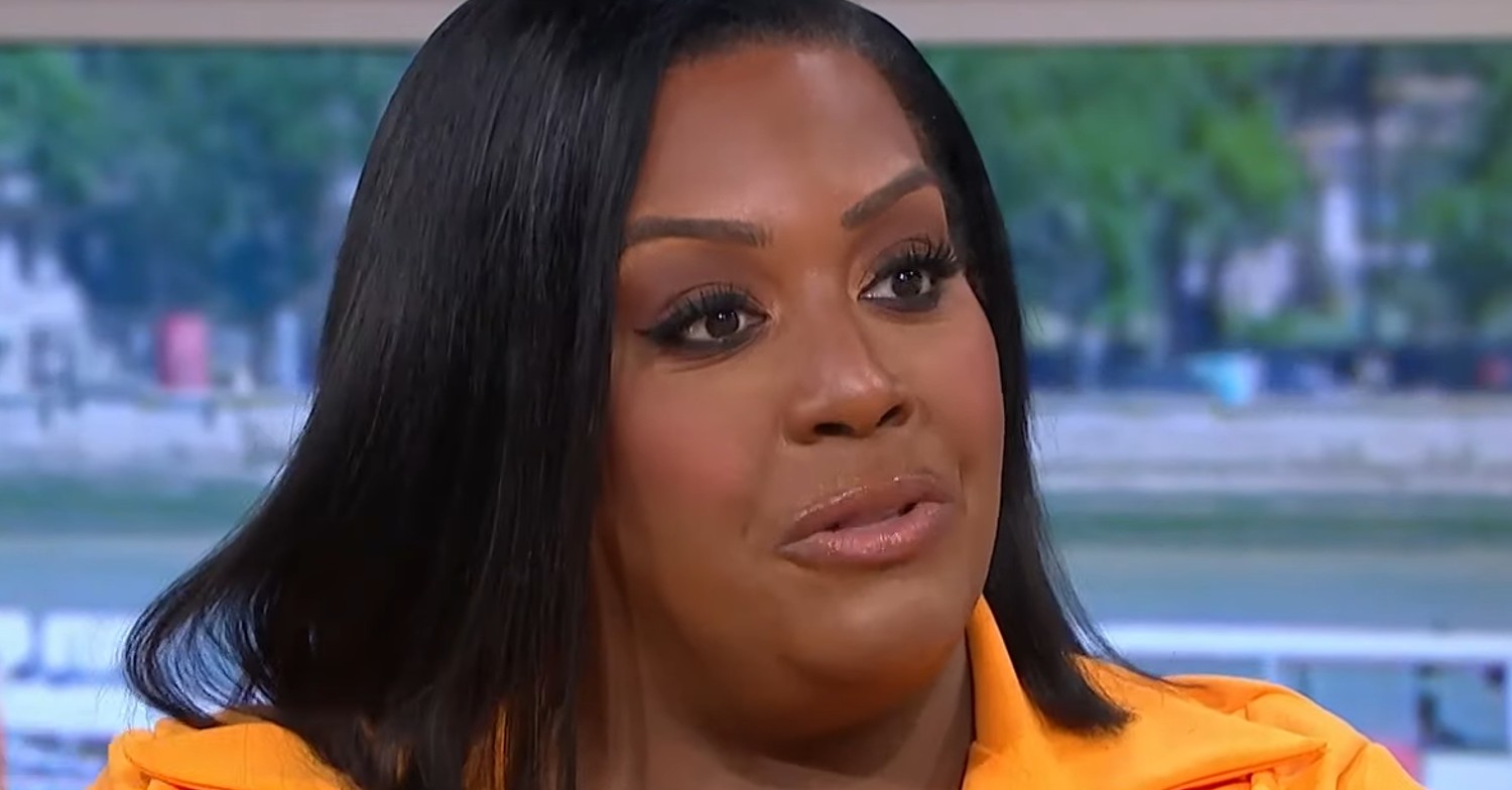 Alison Hammond on This Morning today wearing orange