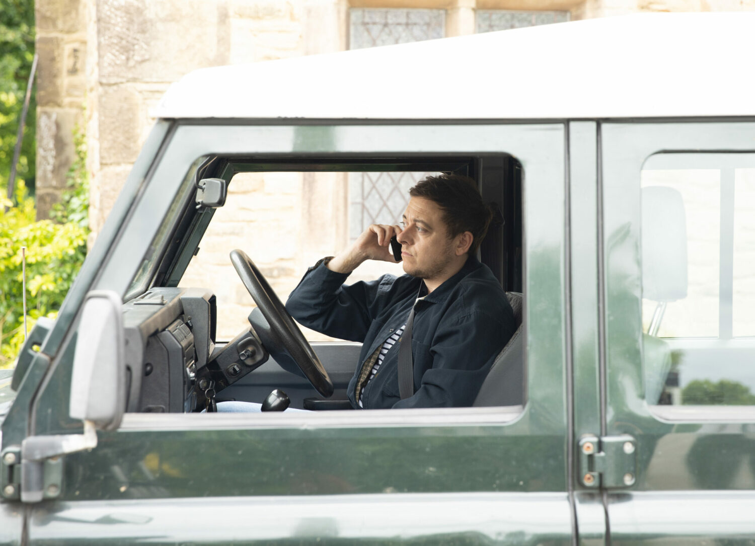 Emmerdale spoilers Matty on the phone in a car