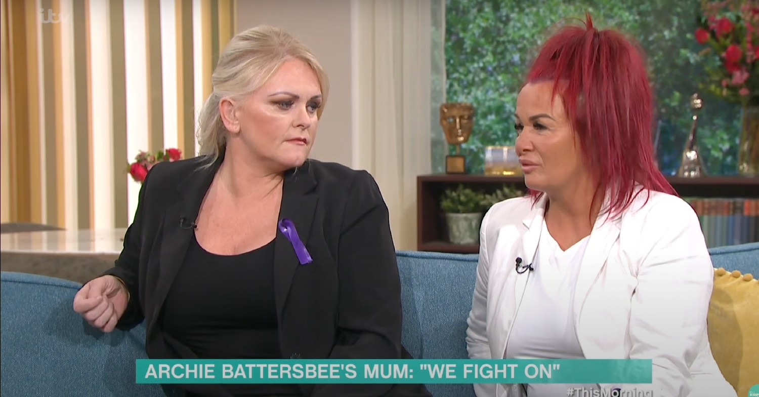 Hollie Dance and Jeanette on This Morning today