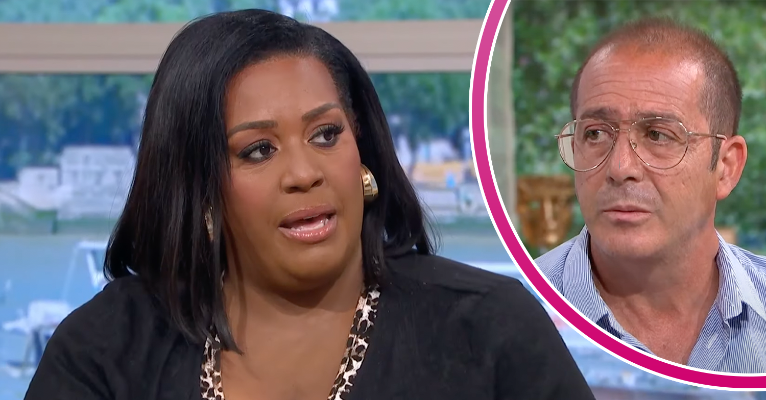 AlisonHammond interviewing a bereaved girl's dad