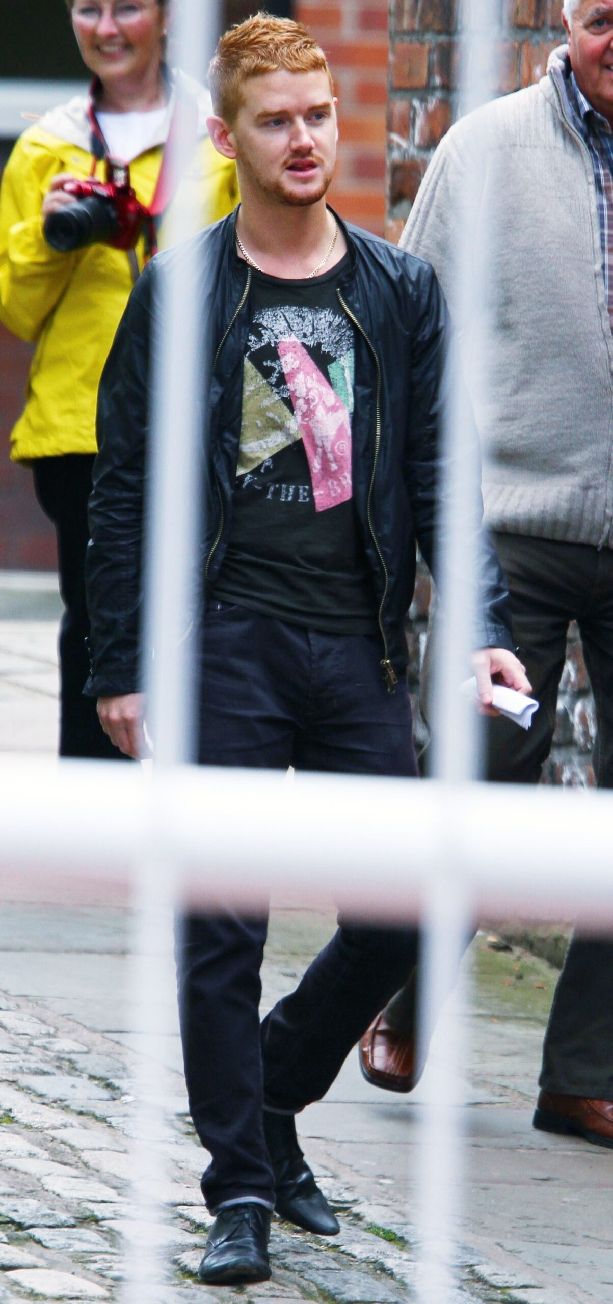 Mike North on Coronation Street film set