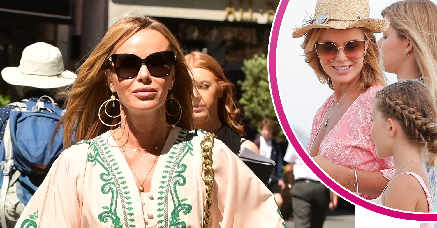 Amanda Holden and her kids on holiday