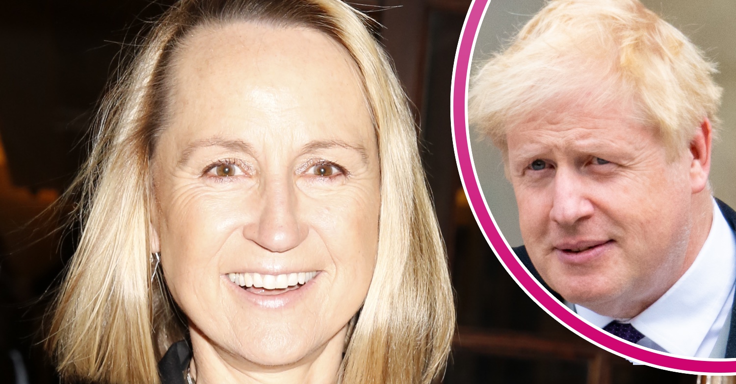 Boris Johnson and Carol McGiffin smiling