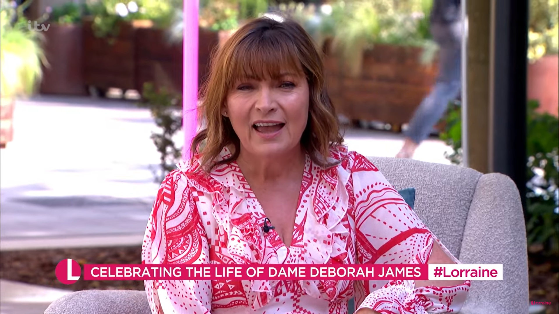Lorraine Kelly on Lorraine today talking about Deborah James