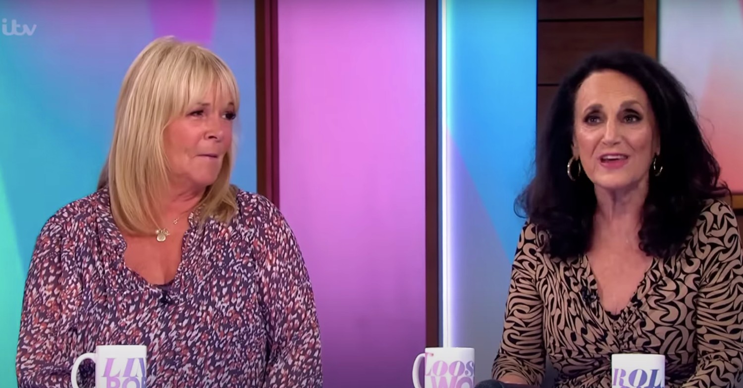 Linda Robson and Lesley Joseph talking on Loose Women