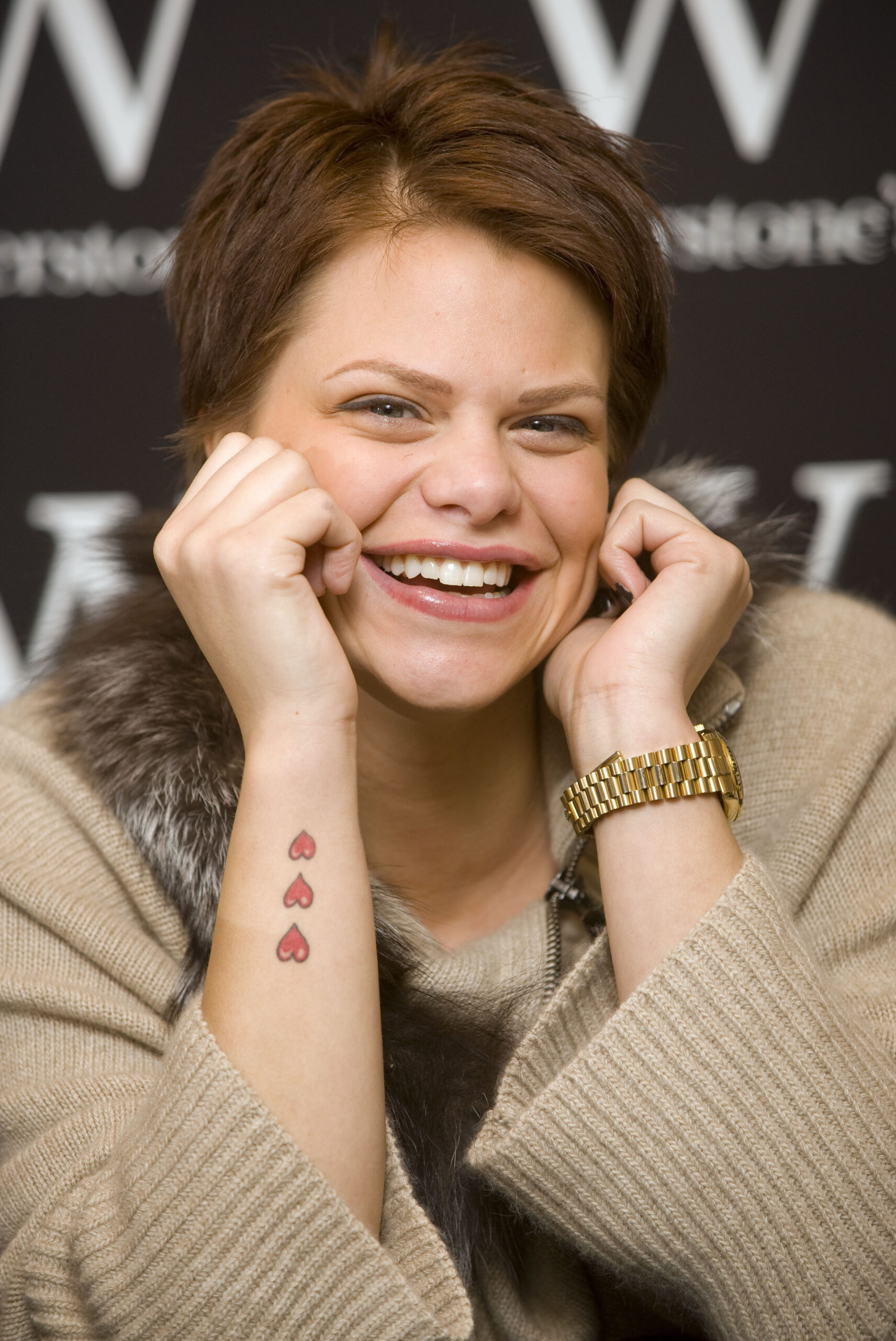 Jade Goody smiling 