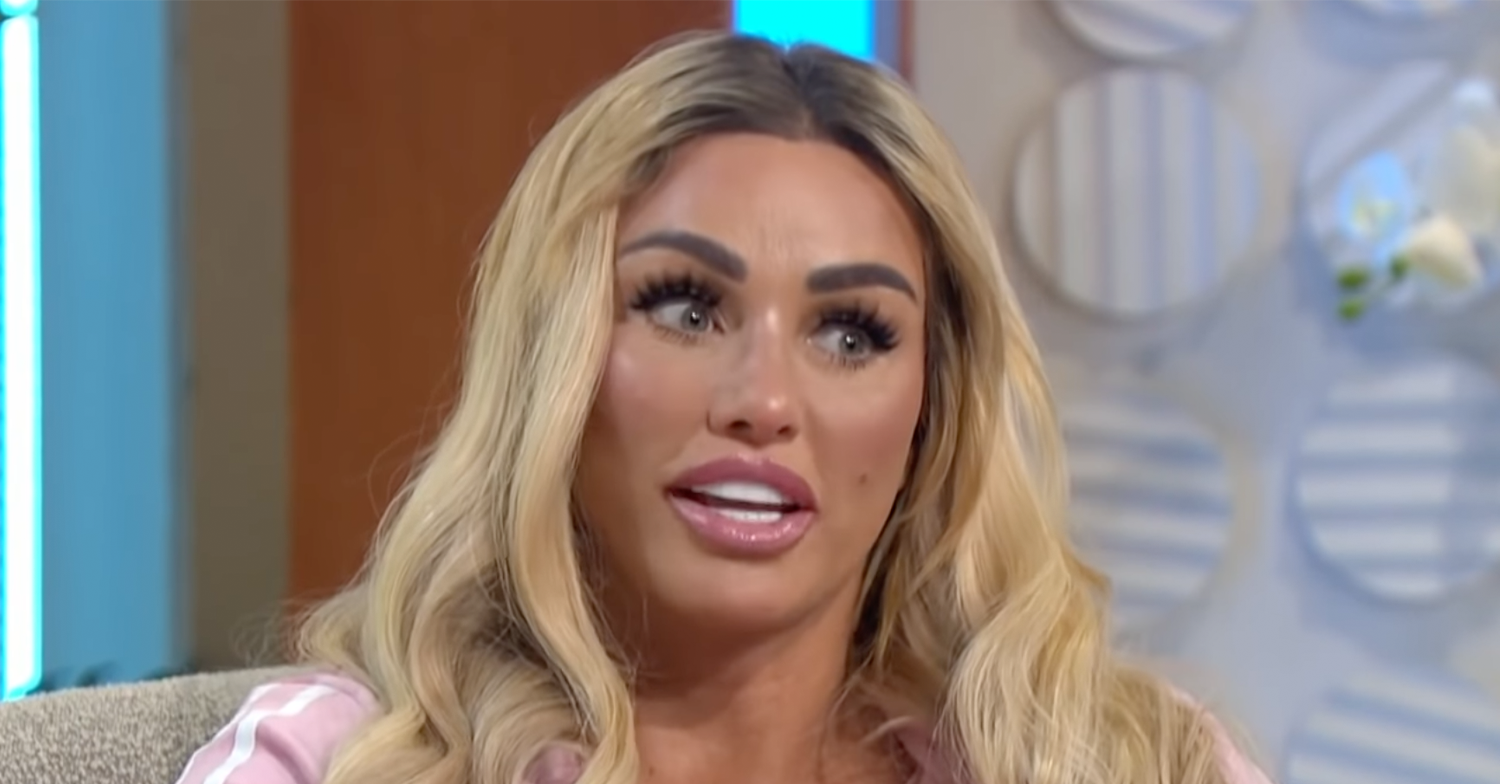 Katie Price being interviewed on Lorraine