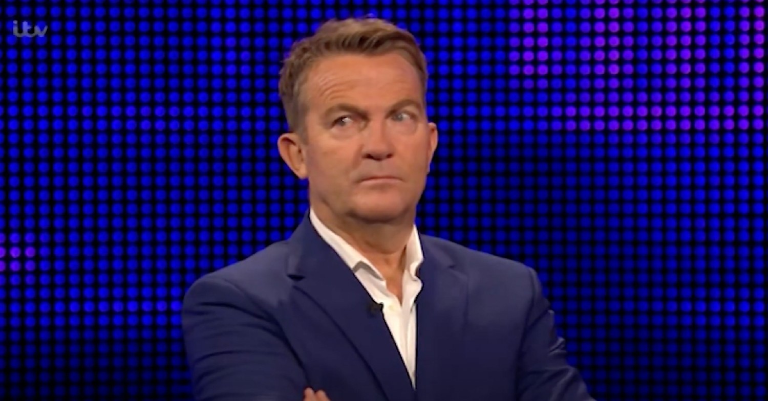 Bradley Walsh pulling a face on The Chase