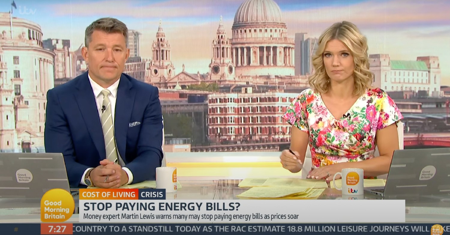 Ben Shephard and Charlotte Hawkins on GMB today