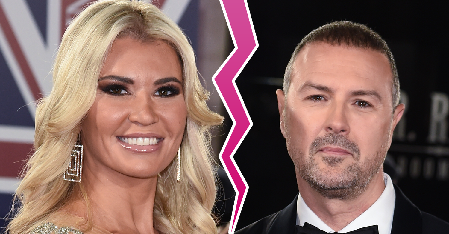 Paddy and Christine McGuinness on red carpet with crack down picture