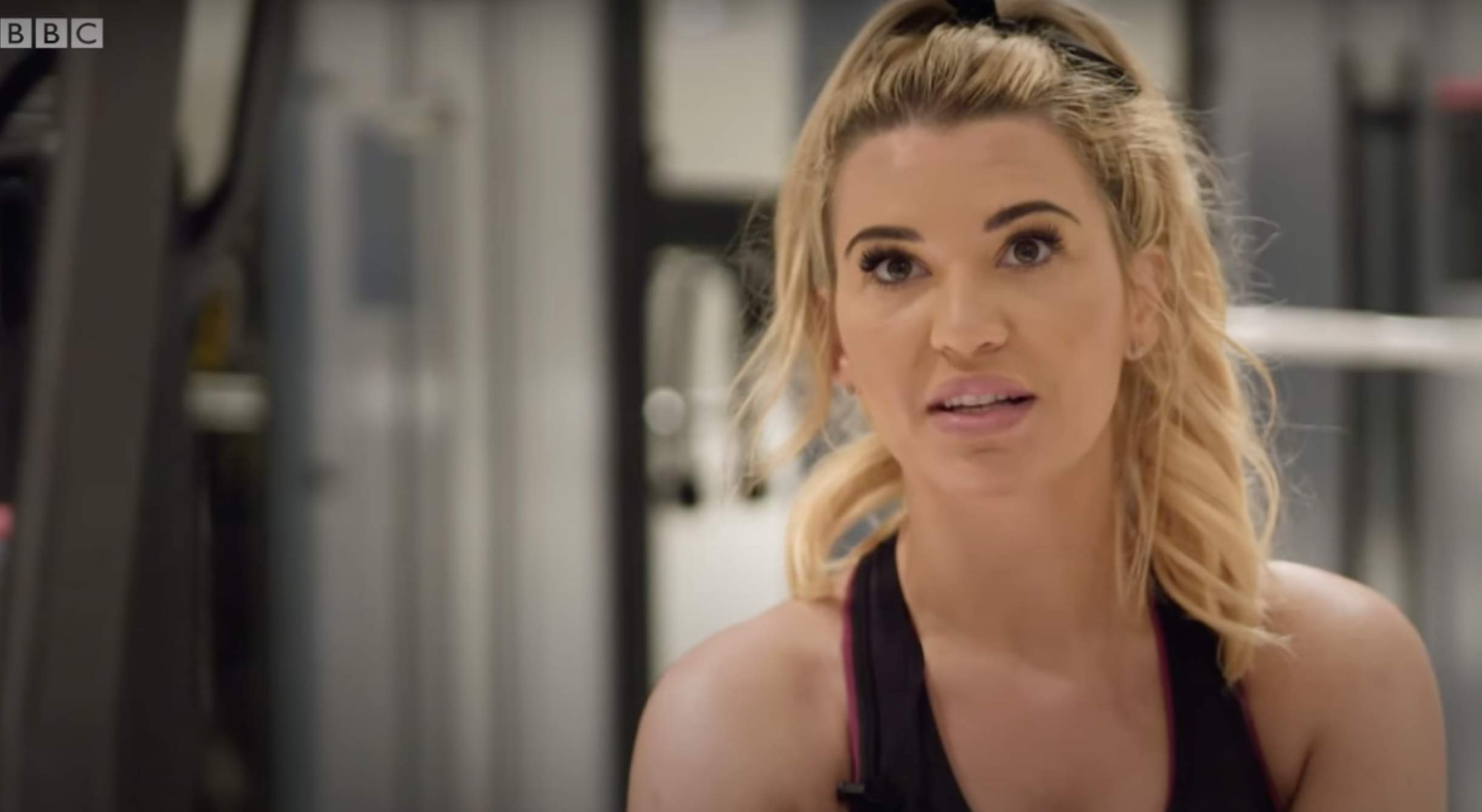 Christine McGuinness looking upset in her documentary