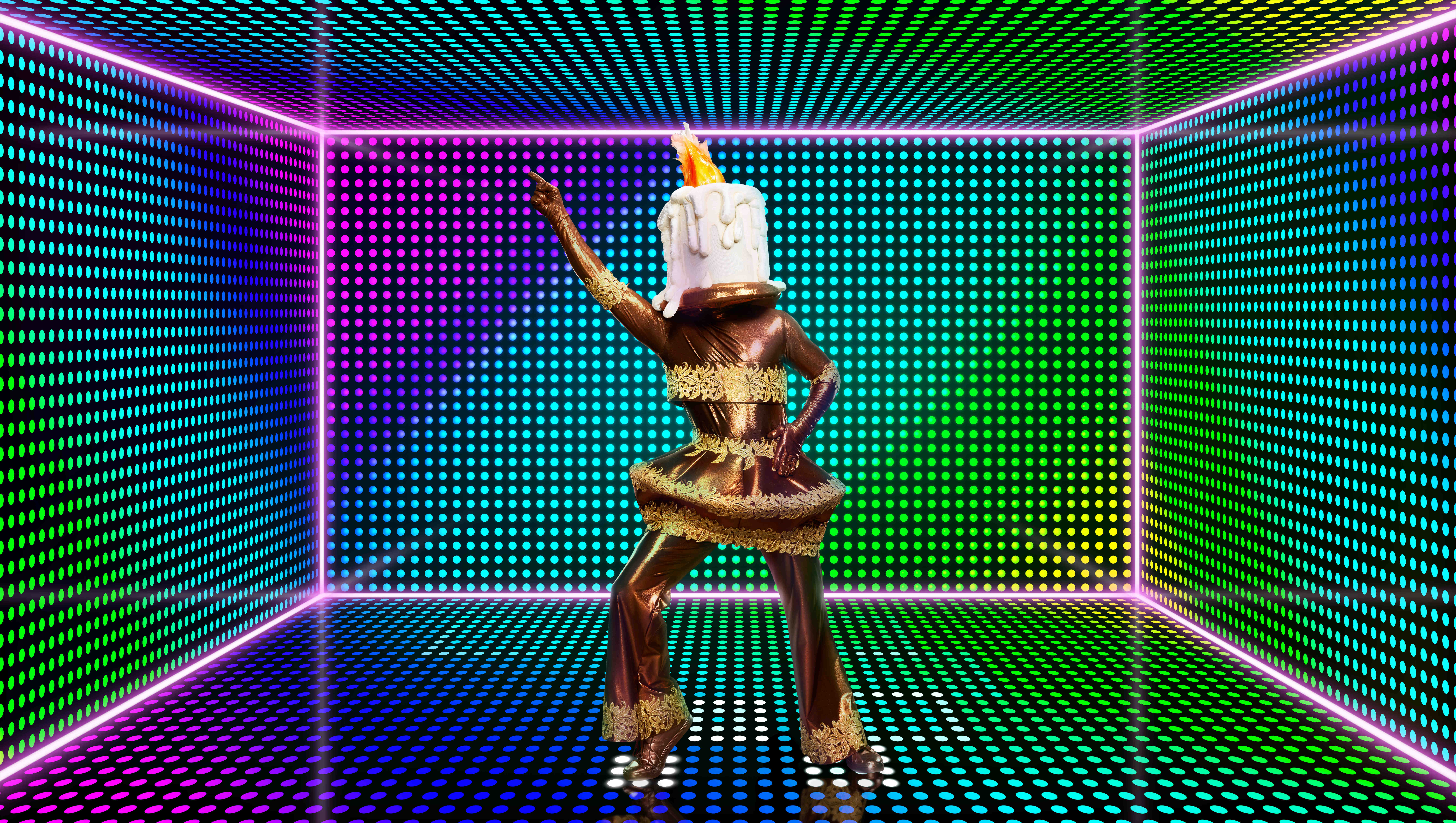 Astronaut posing on The Masked Dancer 2022 promo pics