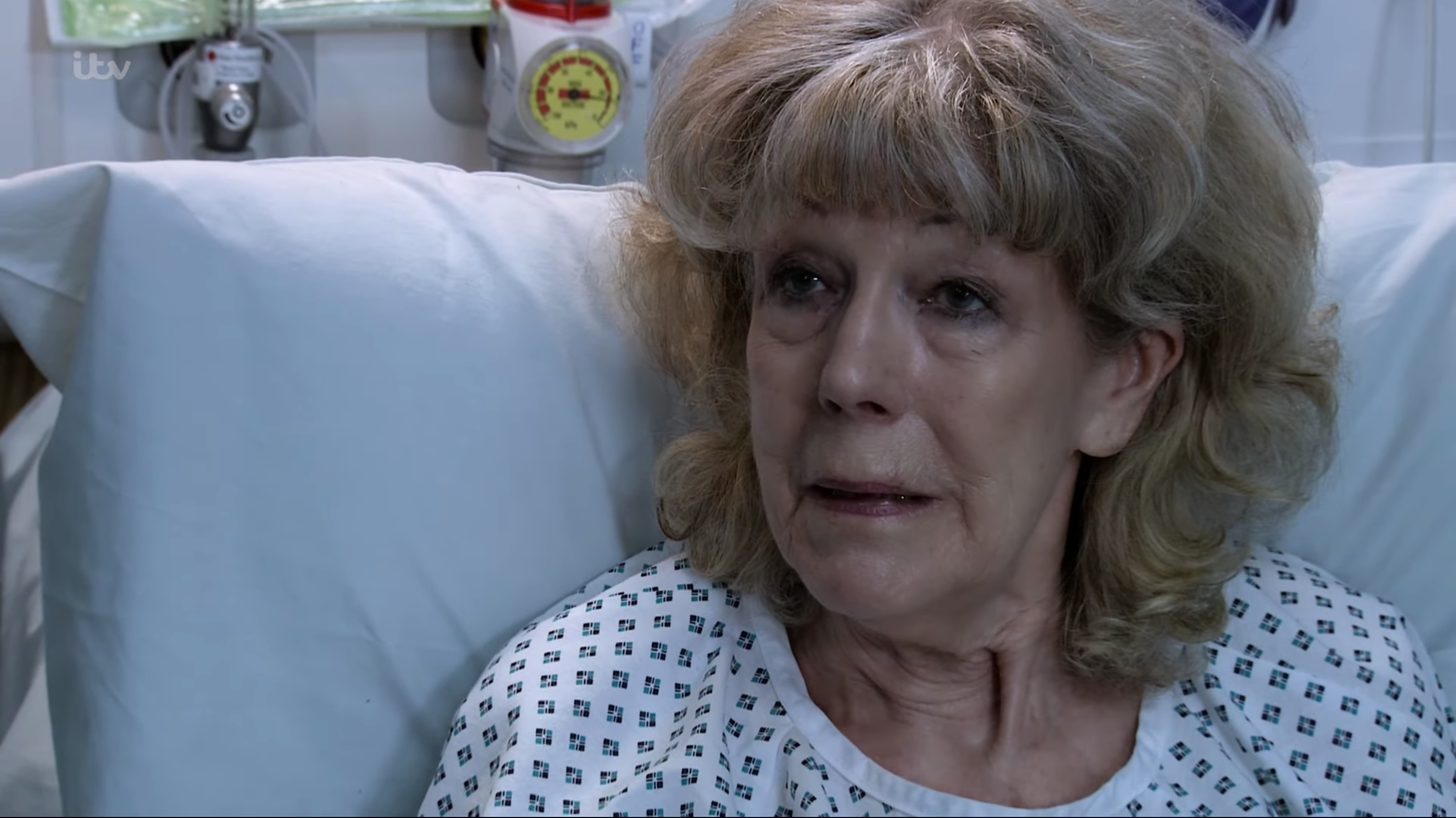 Audrey insists she didn't try to kill herself - and Corrie viewers think someone else was responsible (Credit: ITV)