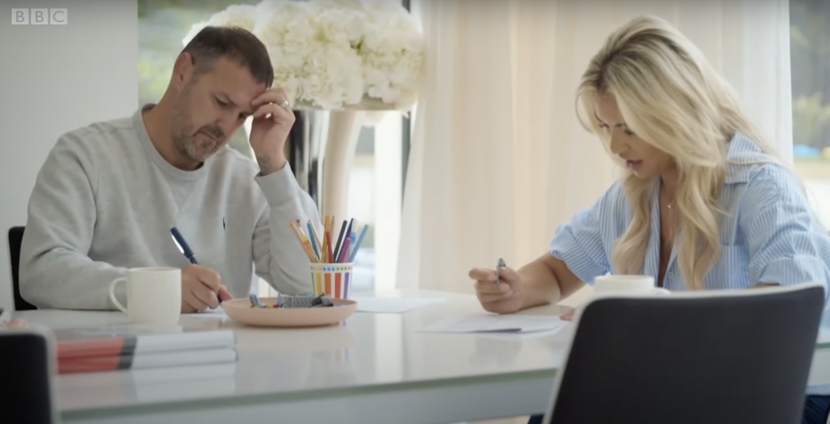 Paddy McGuinness and Christine film their BBC documentary