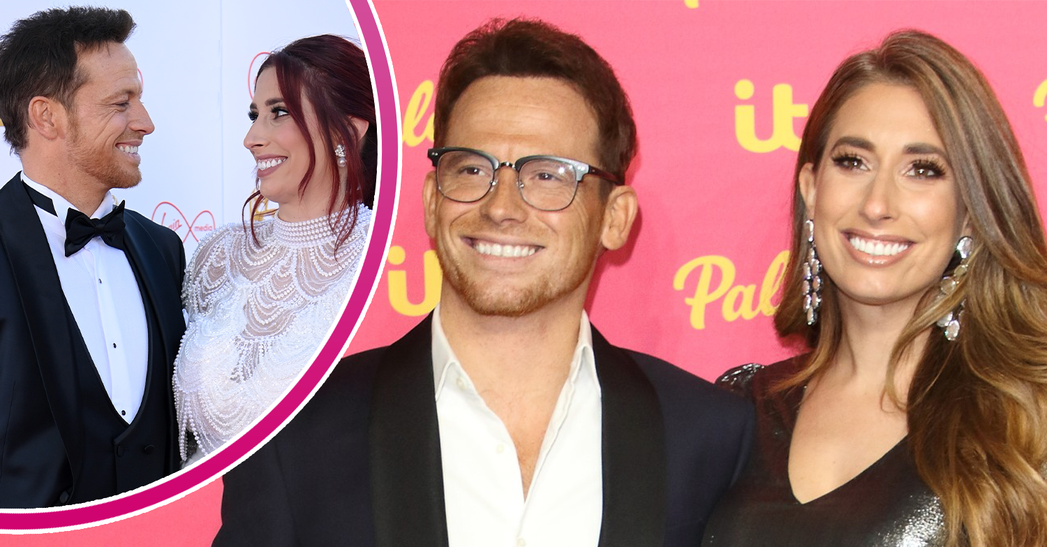Stacey Solomona and Joe Swash smiling
