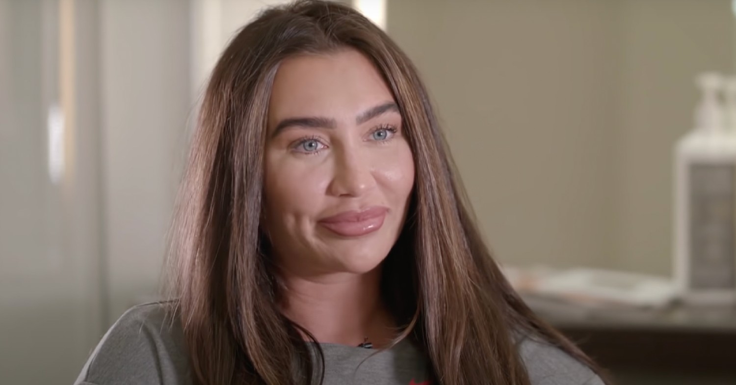 Lauren Goodger smiling with no make up on