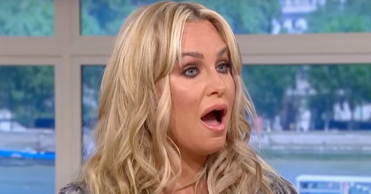 Josie Gibson looking shocked on This Morning on ITV