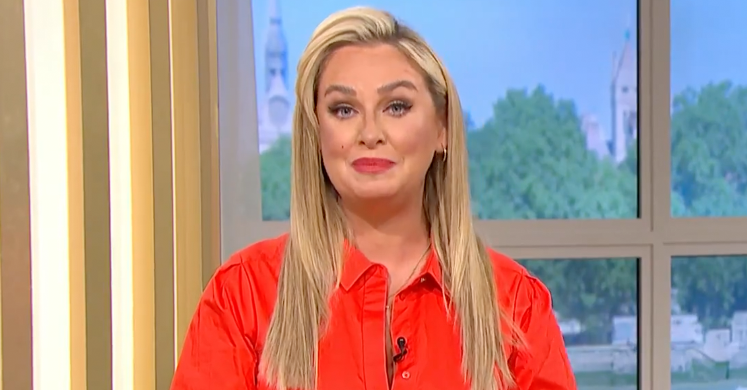 Josie Gibson wearing red on This Morning