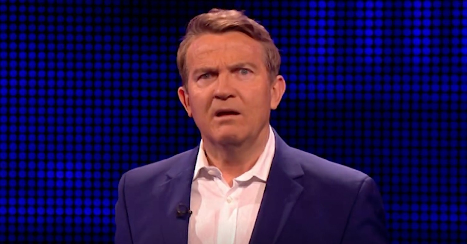 Bradley Walsh looking shocked on The Chase 