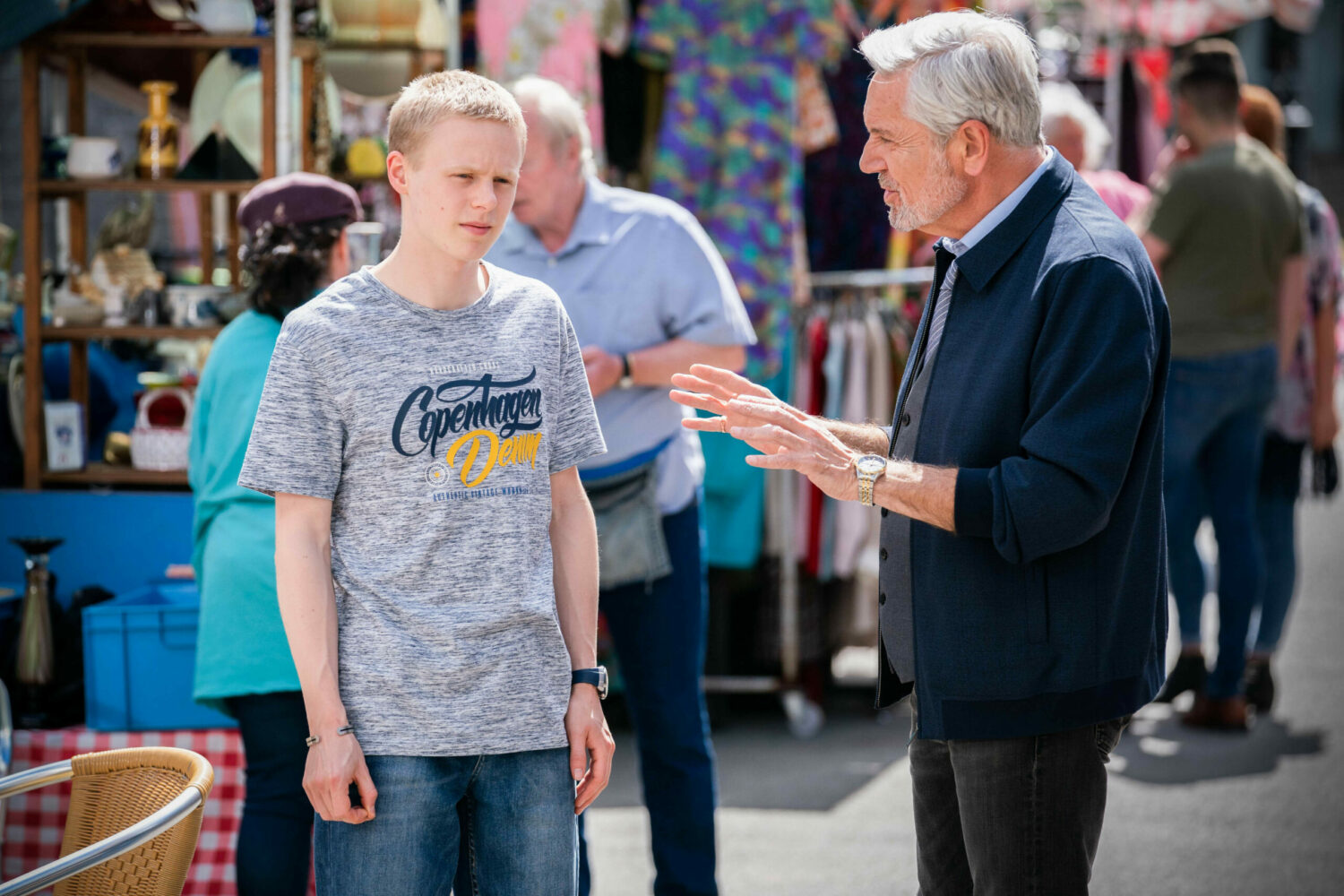 EastEnders Bobby is unsure as Rocky gives him some advice