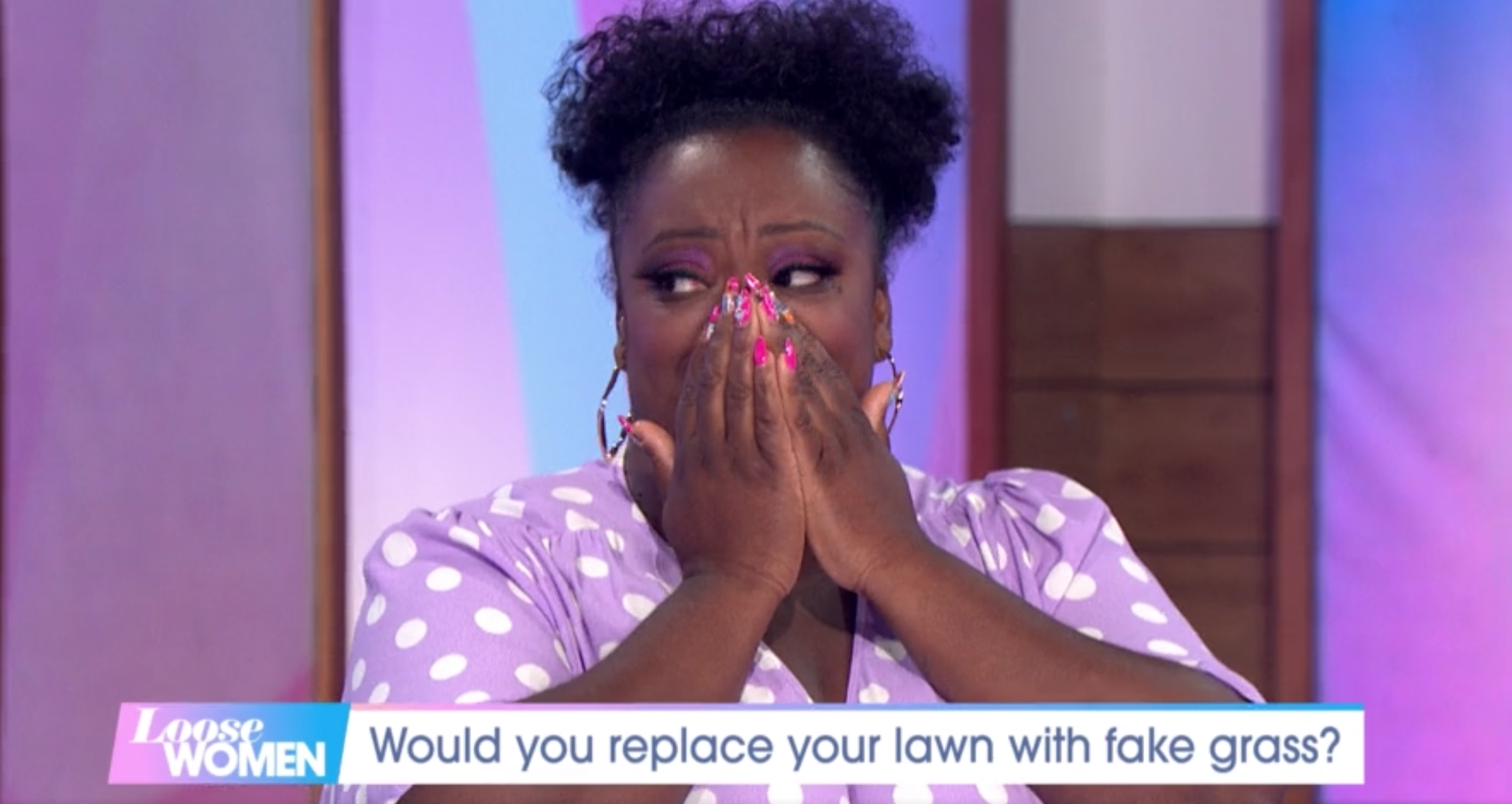 Loose Women star Judi Love looking shocked