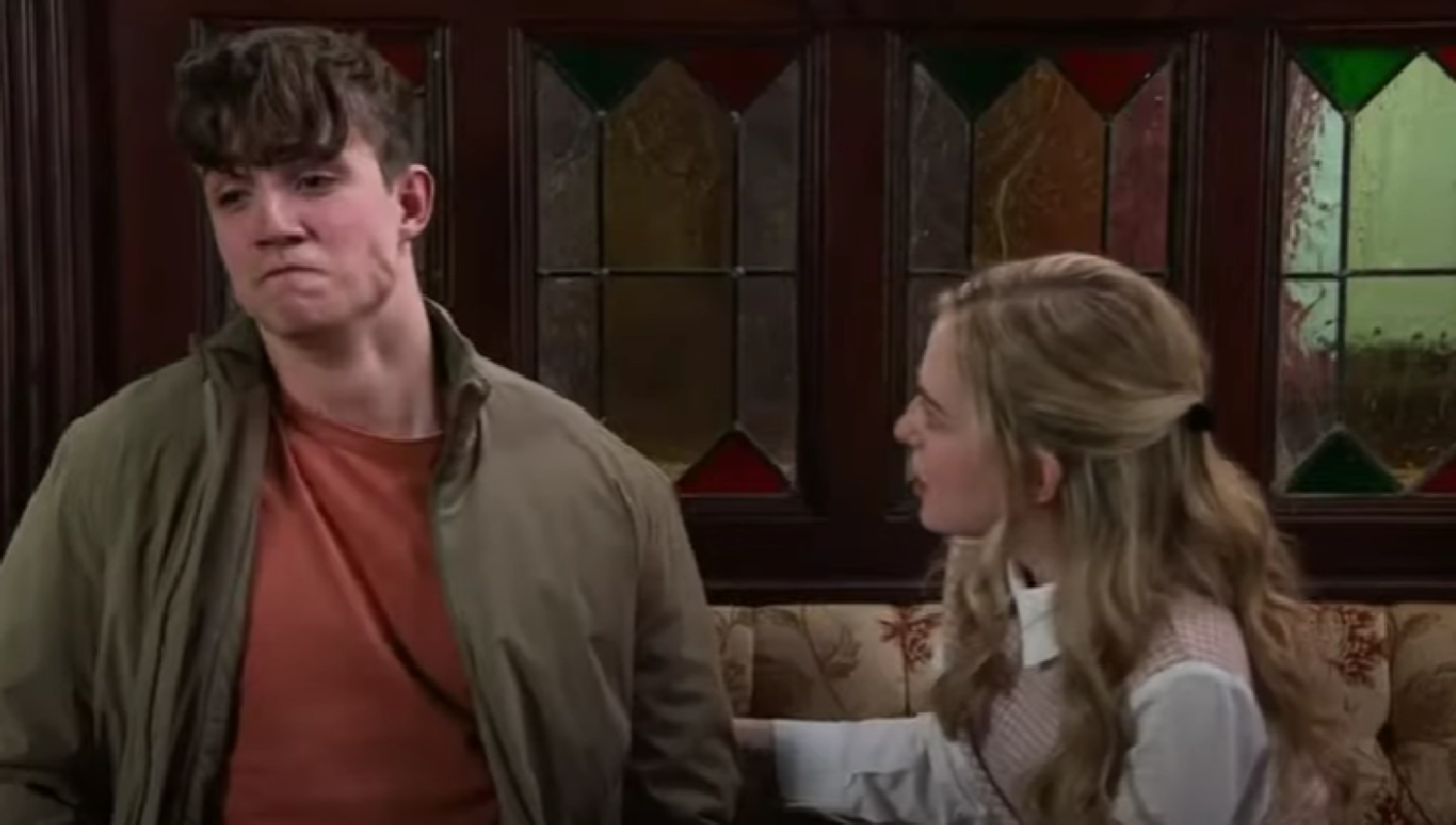 Aaron in pain Coronation Street 