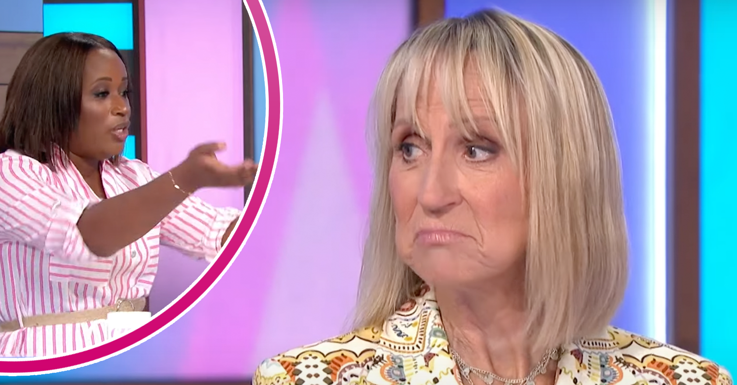 Carol McGiffin frowns at Charlene on Loose Women