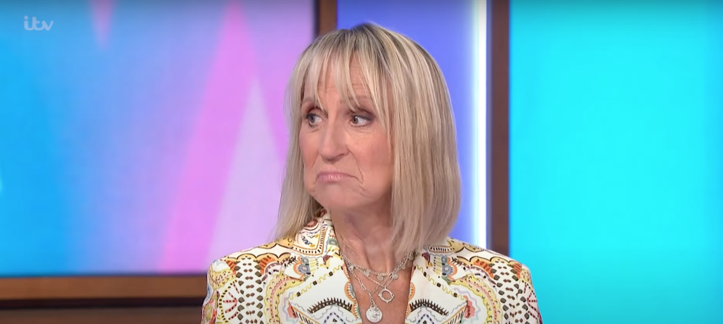 Carol McGiffin frowning on Loose Women
