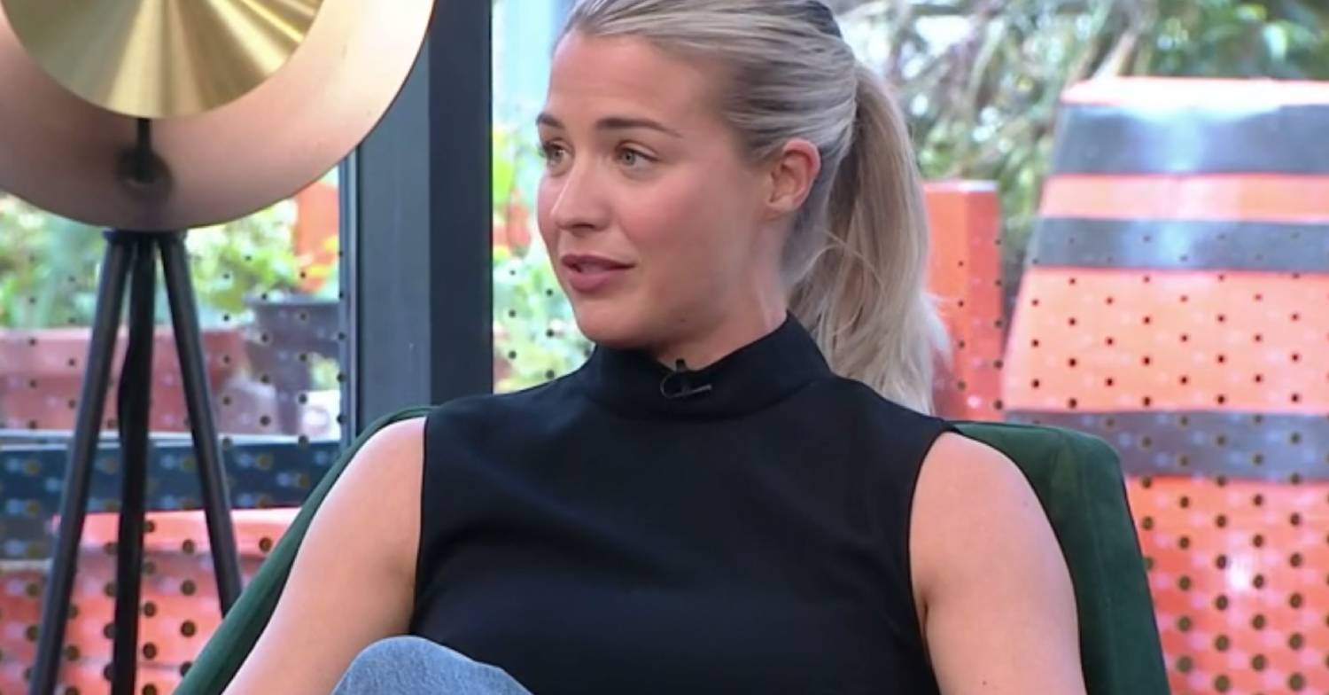 Gemma Atkinson looks concerned