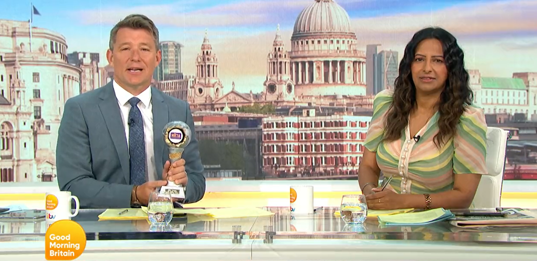 Ben Shephard and Ranvir Singh on GMB today