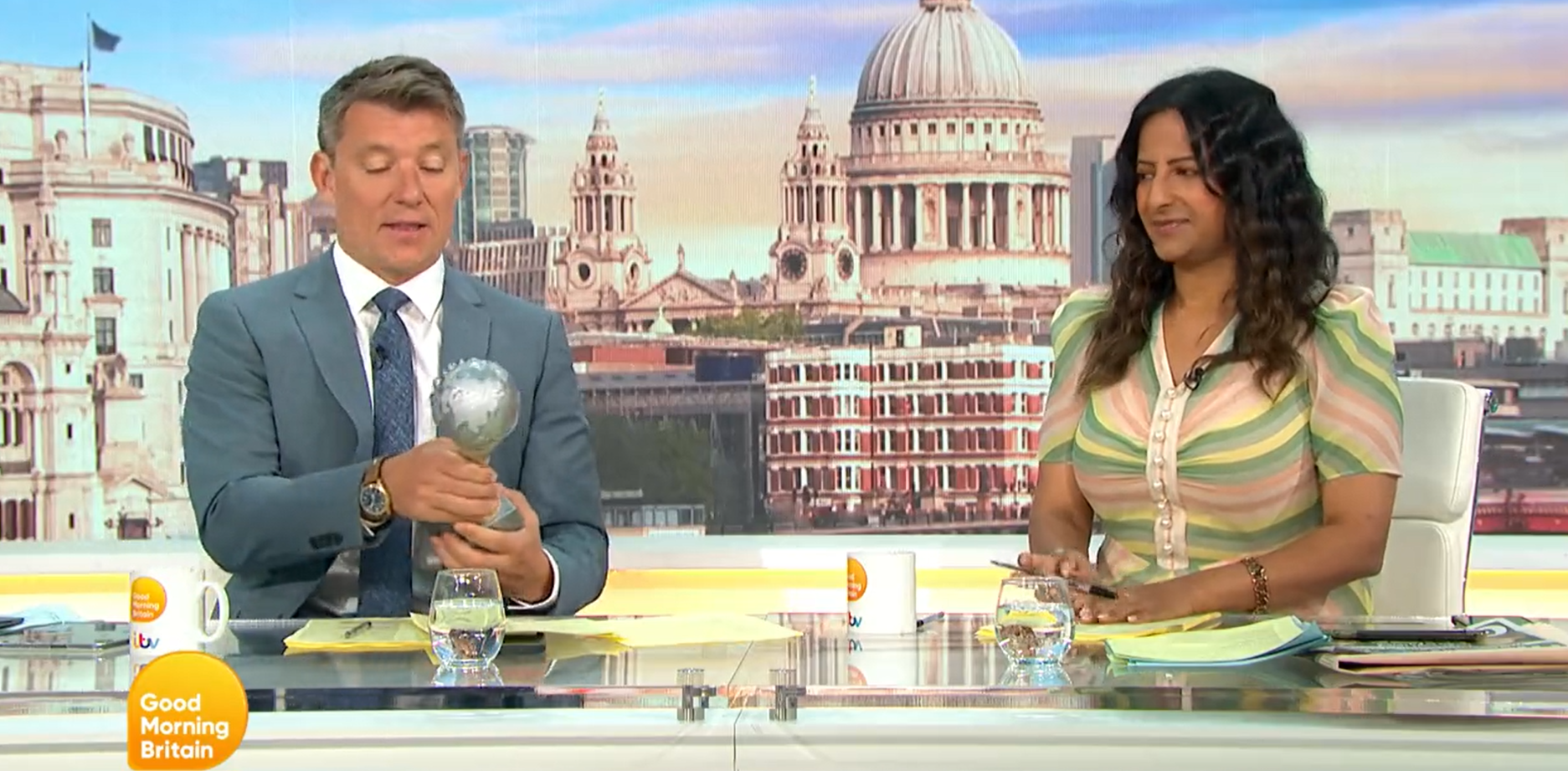 Ben Shephard and Ranvir Singh on GMB today