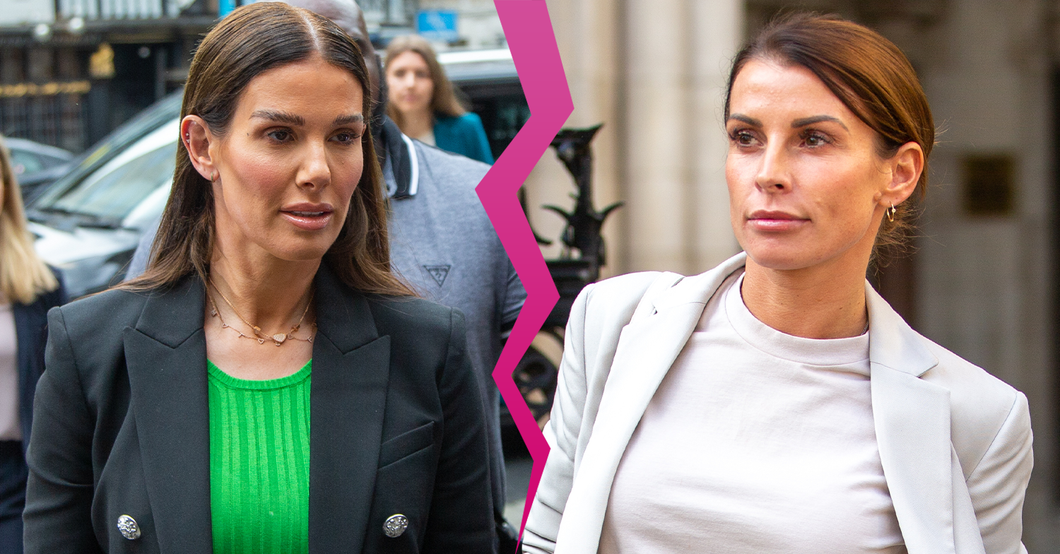 Coleen Rooney and Rebekah Vardy separated by a split