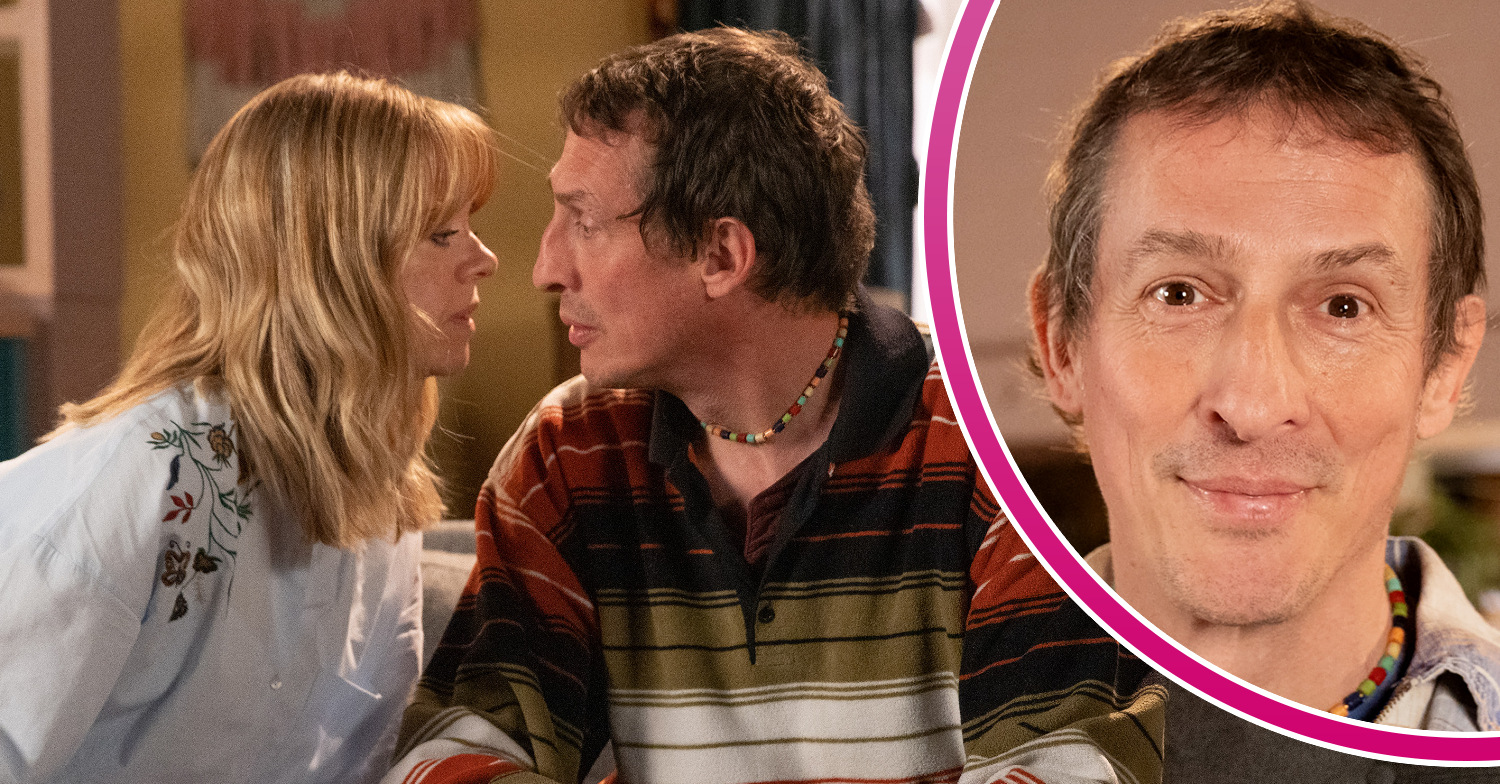 Toyah and Spider kiss