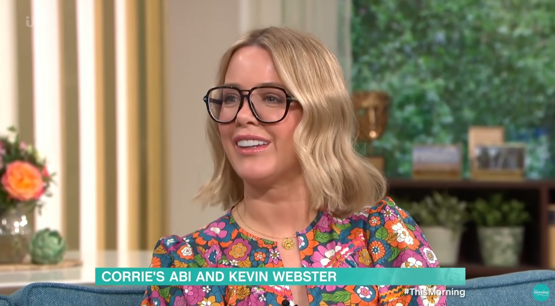 Sally Carman smiles on This Morning