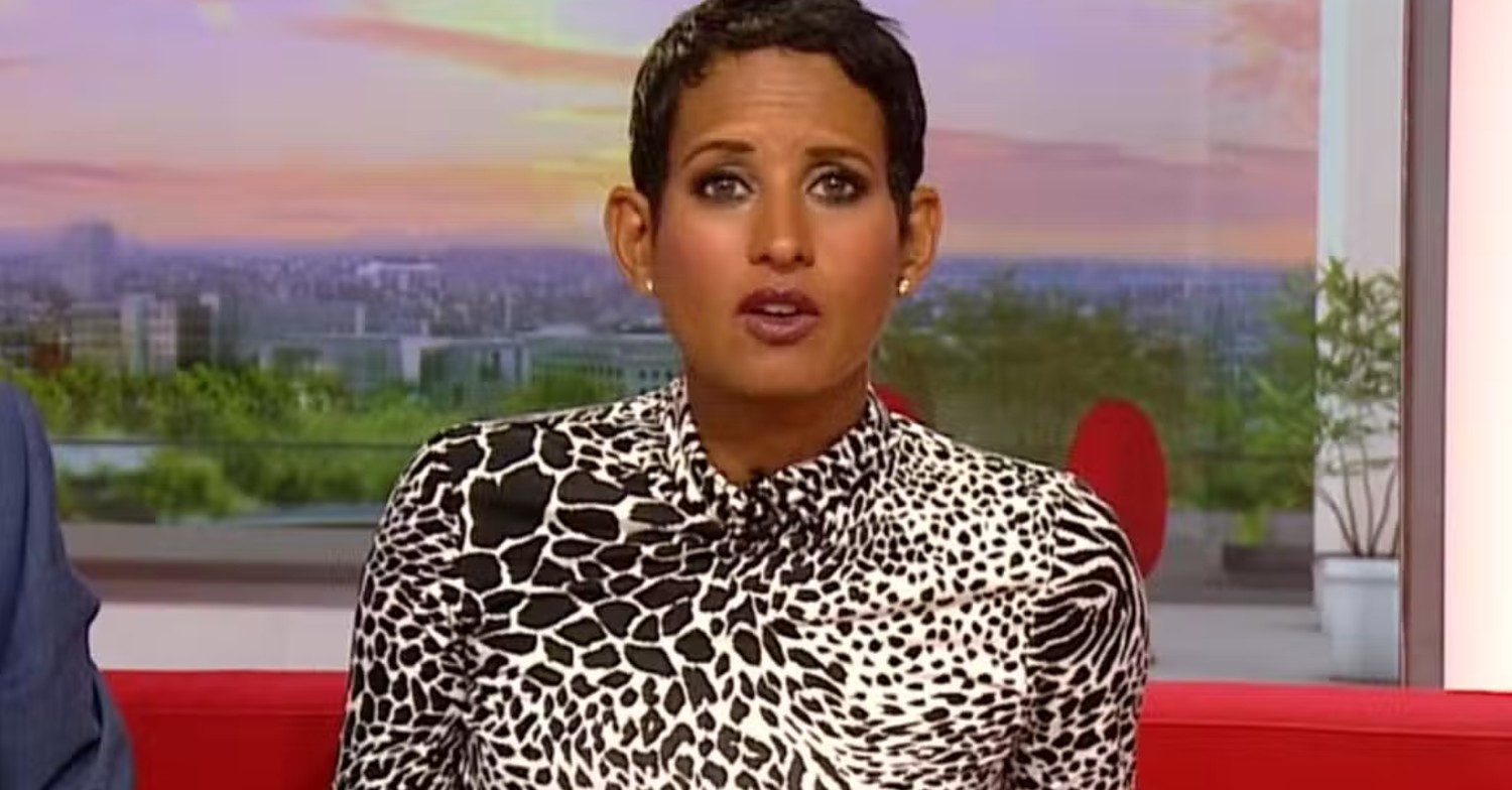 Naga Munchetty presenting BBC Breakfast
