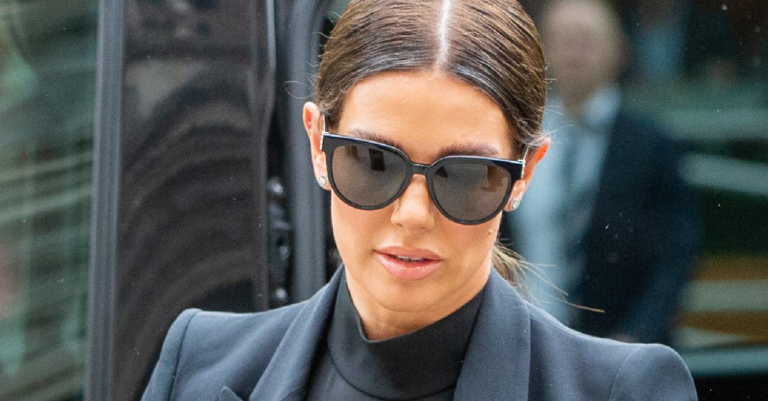 Rebekah Vardy wearing sunglasses 