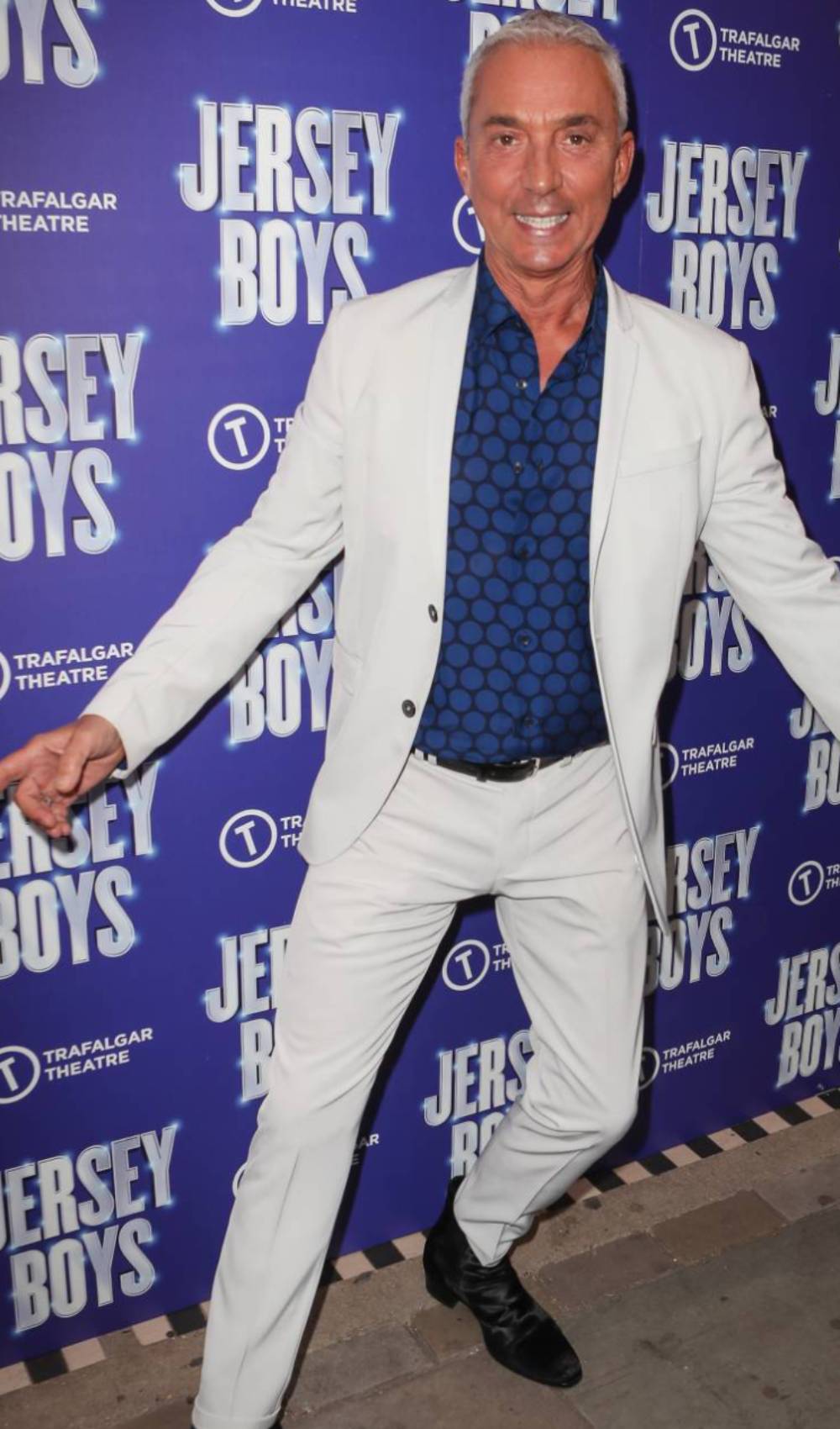 Bruno Tonioli put his best foot forward for the camera