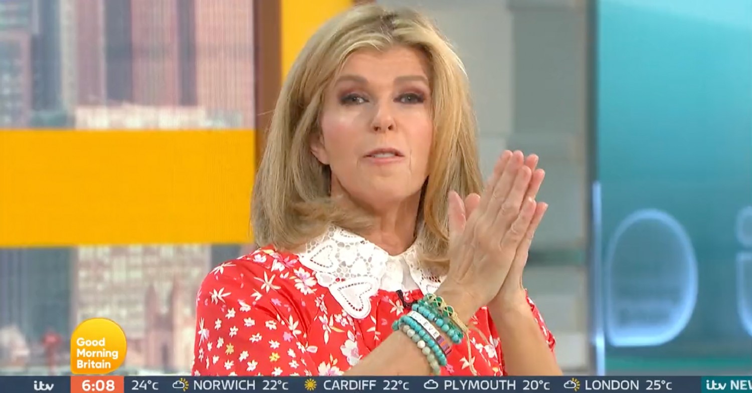 Kate Garraway on Good Morning Britain today 