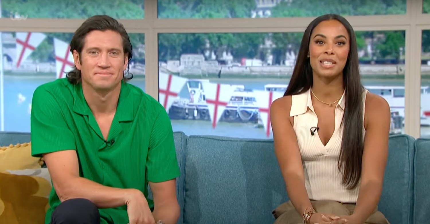 Vernon Kay and Rochelle Humes on This Morning today