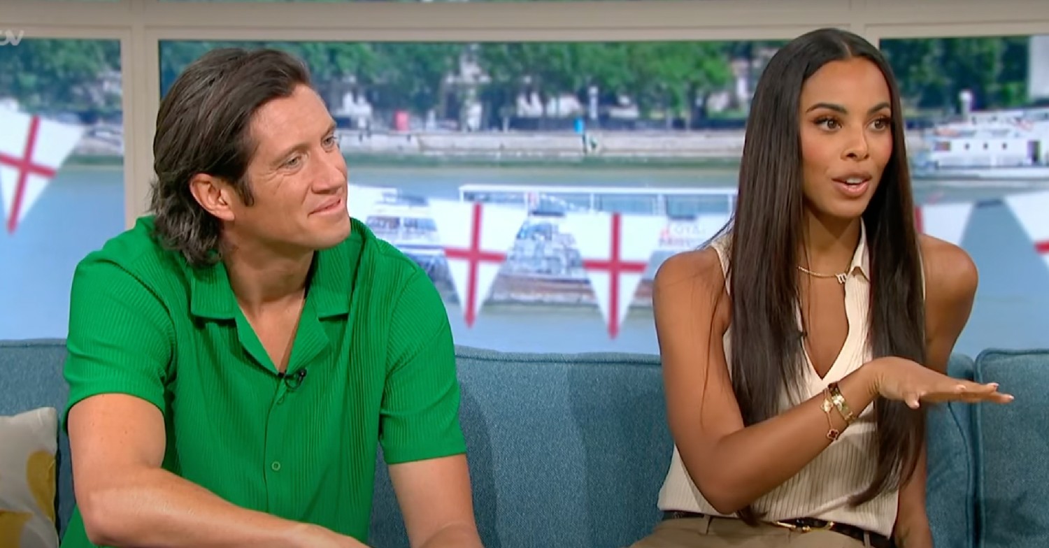 Vernon Kay and Rochelle Humes on This Morning today