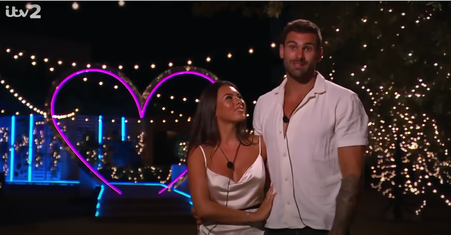 Paige and Adam on Love Island 2022 