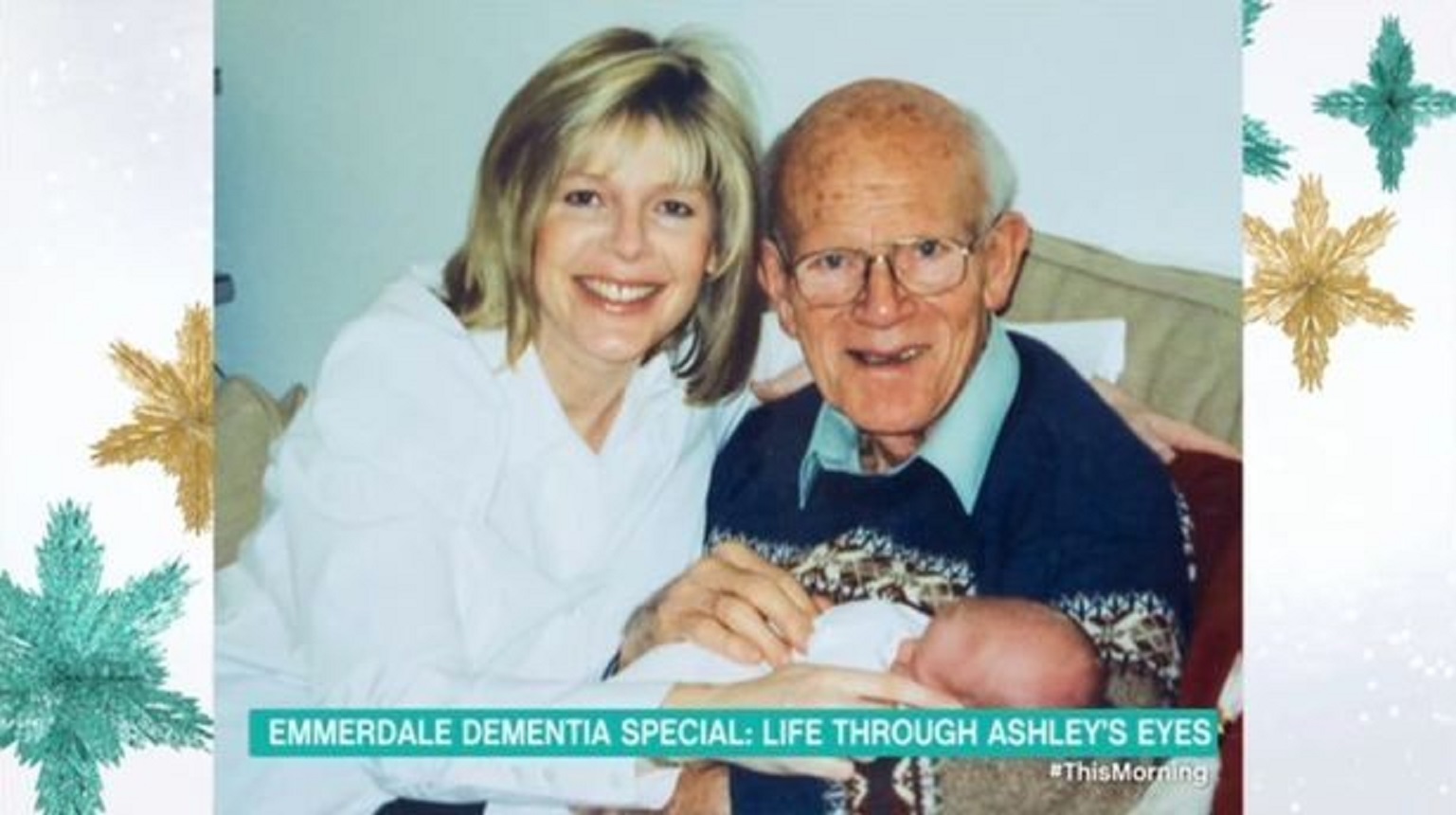 Ruth Langsford with her late father on Loose Women