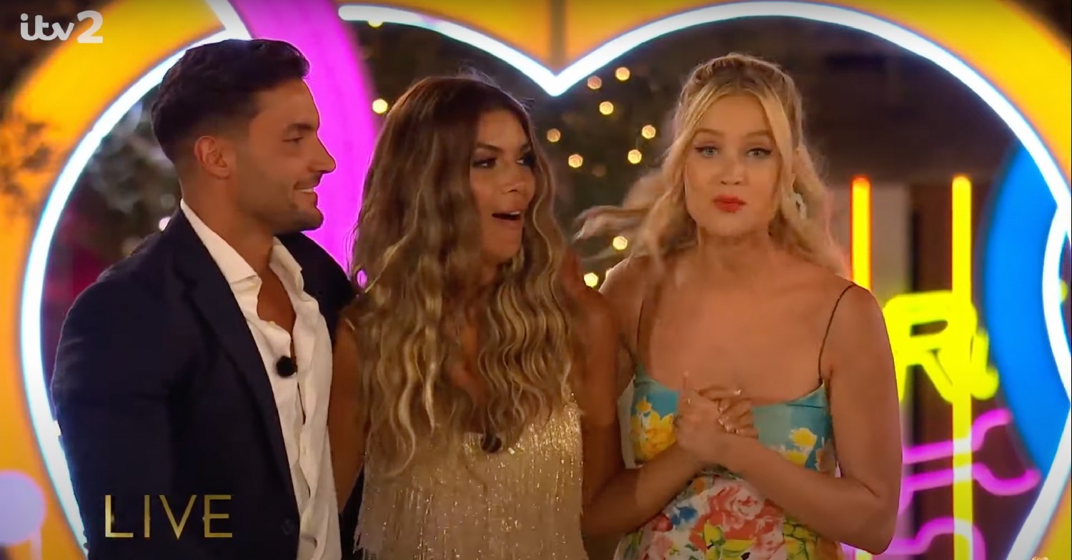 Davide, Ekin-Su, Laura Whitmore on Love Island final