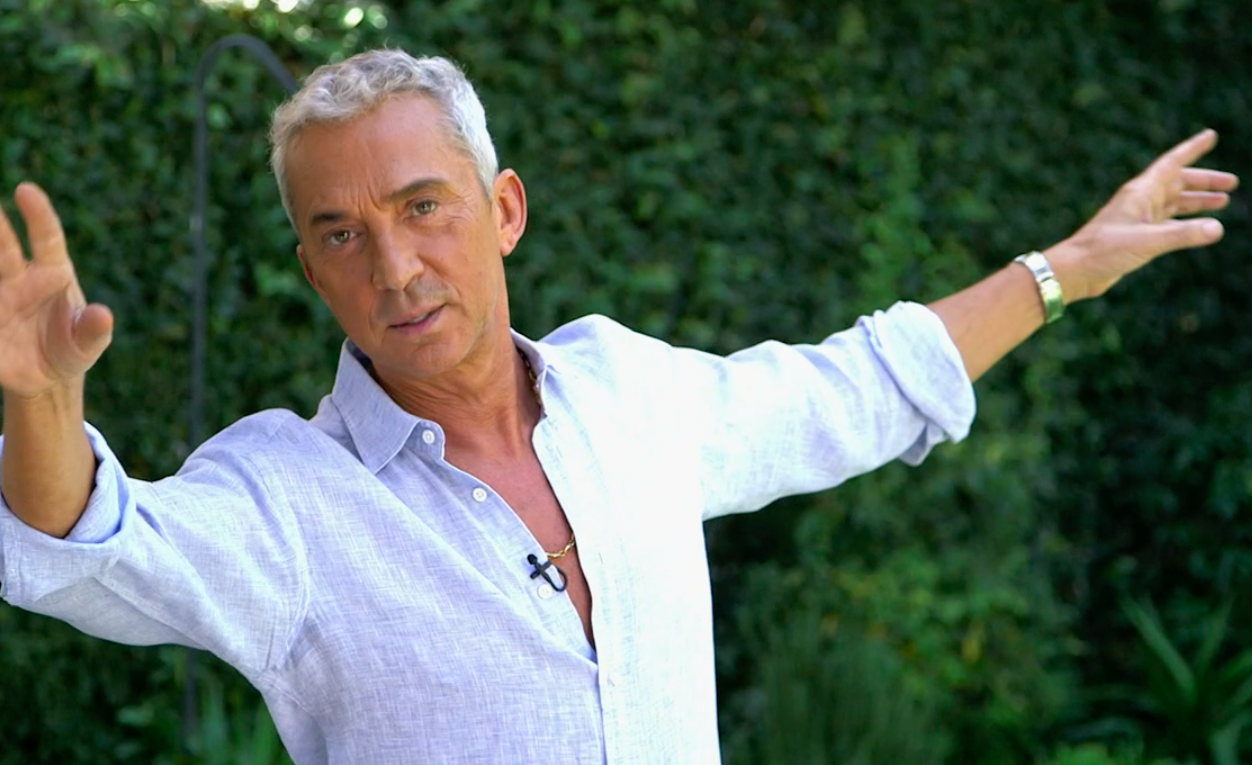 Bruno Tonioli with his arms dancing