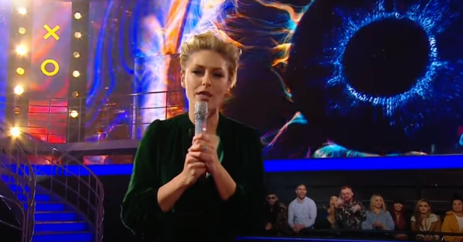 Emma Willis presenting 2018 Big Brother Channel 5